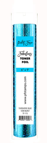 Fabulous Toner Foil - Turquoise Blue Star Burst