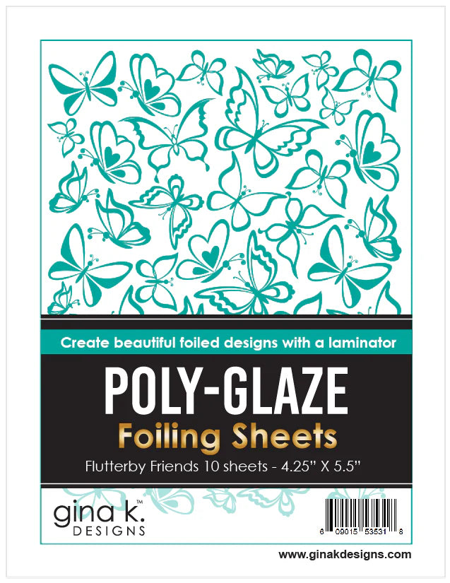Poly Glaze Foiling Sheets - Flutterby Friends