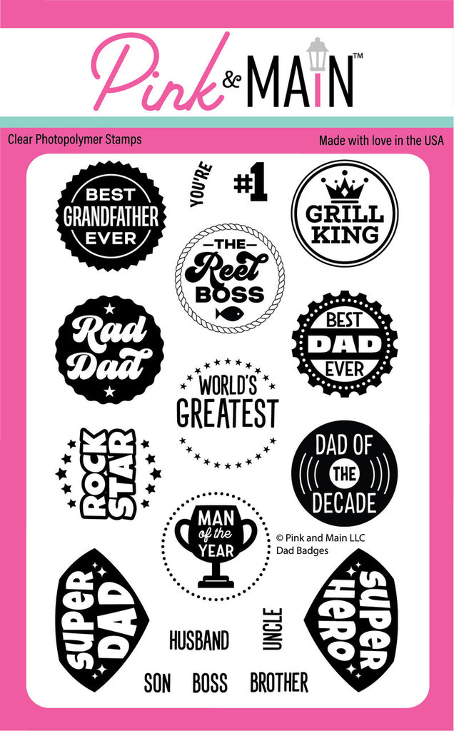 Man of the Year - Dad Badges
