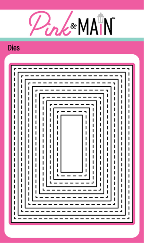 Stitched Rectangle Frames Dies