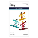 Hit the Slopes Etched Dies from the Ski-son's Greetings Collection by Simon Hurley