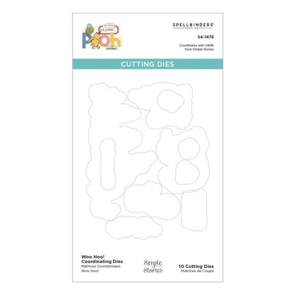 Woo Hoo! Coordinating Etched Dies for Coordinating Stamp Set from the Say Cheese Classic Pooh Birthday Collection by Simple Stories