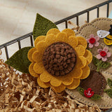 Felt Sunflower Bloom Etched Dies from the Summer Felt Stitch & Create Collection by Nichol Spohr
