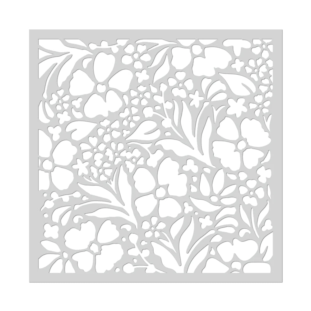 Pochoir de jardin floral
