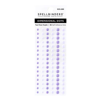 Points dimensionnels en émail violet bicolore
