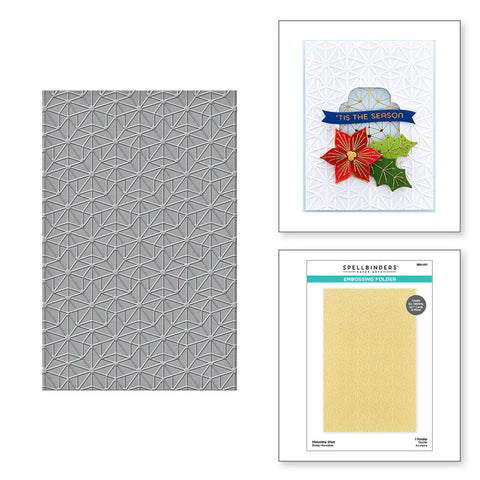Monoline Stars Embossing Folder from the Dancin' Christmas Collection