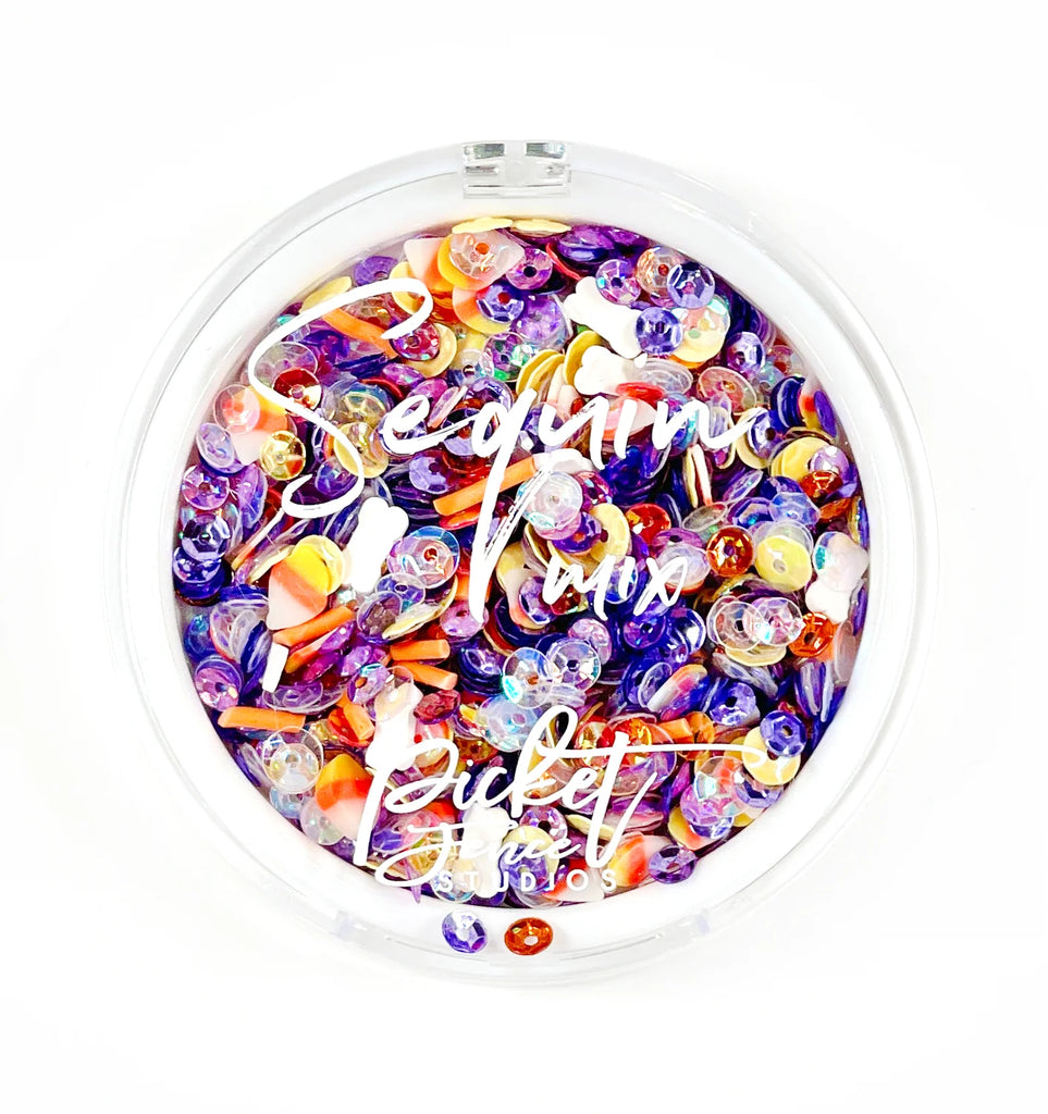 Sequin Mix + Embellishments-Finally, Halloween*