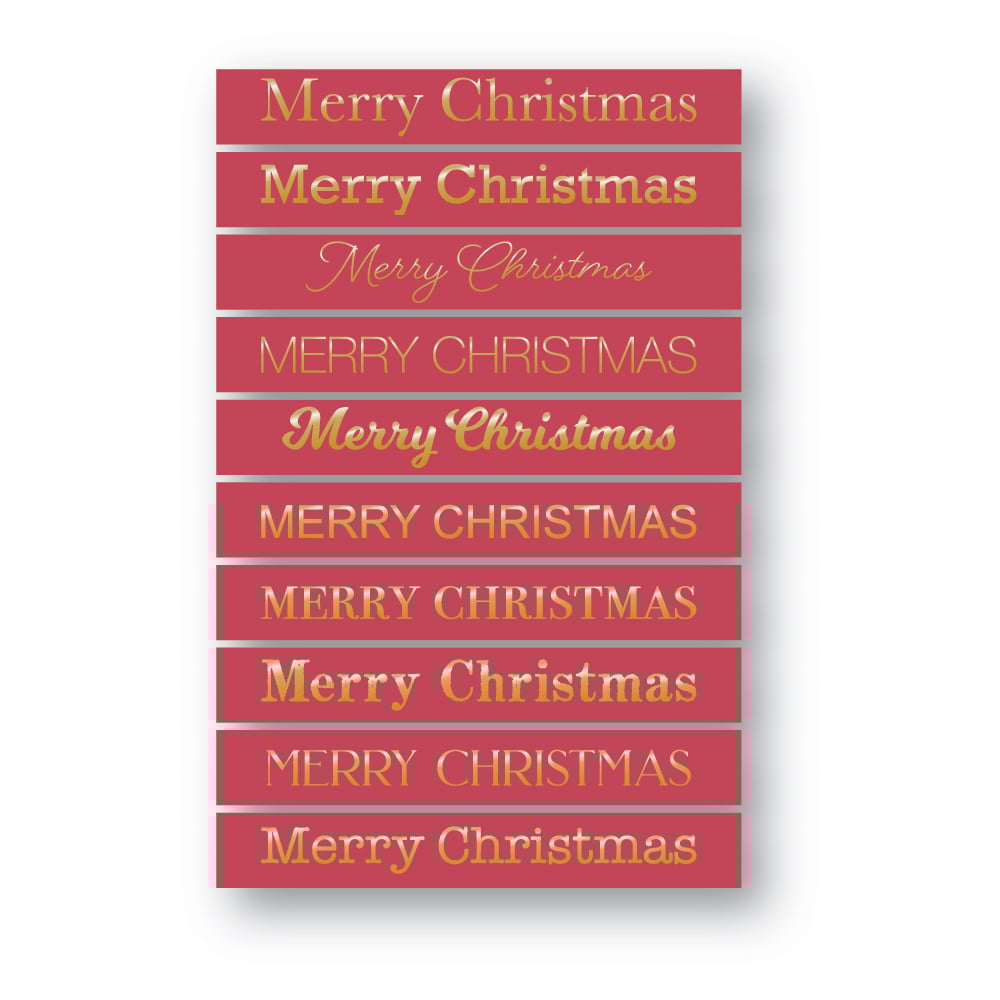 Joyeux Noël Feuille Salutations Rose Onglets
