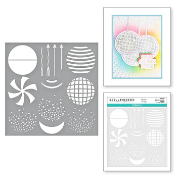 Balloon Bouquet Designs Stencil from the It’s My Party Collection by Carissa Wiley