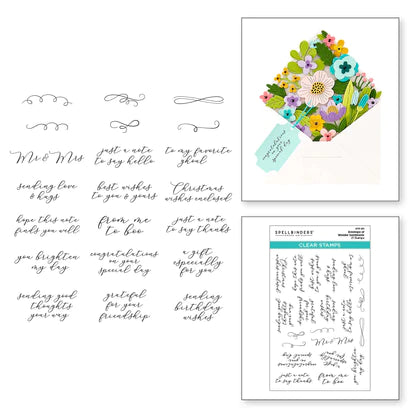 Envelope of Wonder Sentiments Clear Stamp Set from the Envelope of Wonder Collection