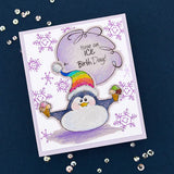 Stampendous FransFormer Snowy Penguins Clear Stamp Set from the Cool Fransformers Collection