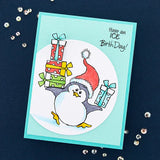 Stampendous FransFormer Snowy Penguins Clear Stamp Set from the Cool Fransformers Collection