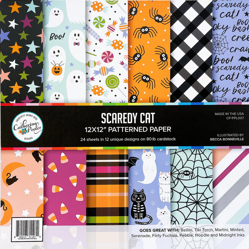 Papier à motifs Scaredy Cat 12x12