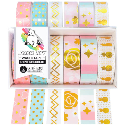 Shiny Sherbert (6 Pack Washi Tape)