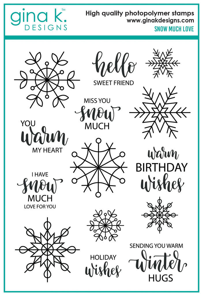 Ensemble de tampons Snow Much Love