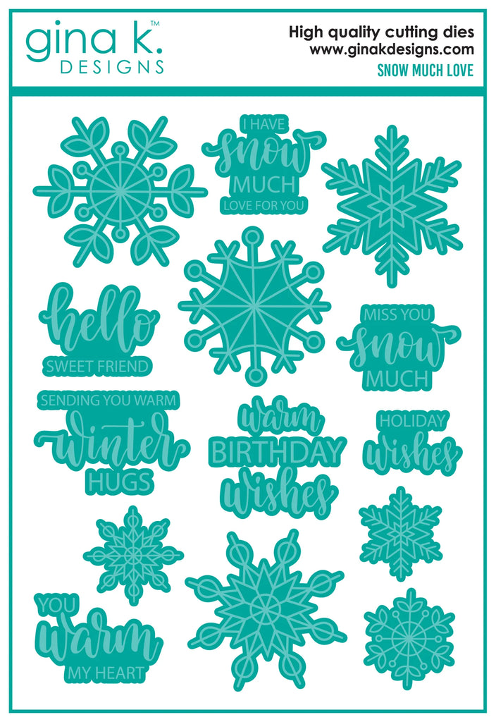 Ensemble de matrices Snow Much Love
