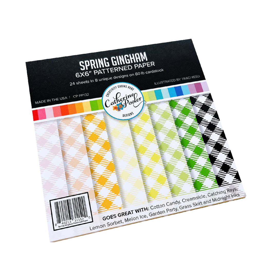 Spring Gingham Patterned Paper