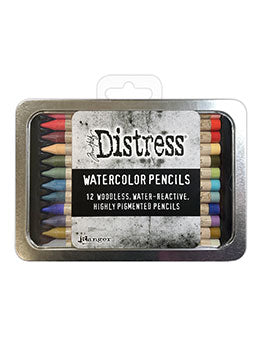 Crayons aquarelle de détresse, ensemble de 6