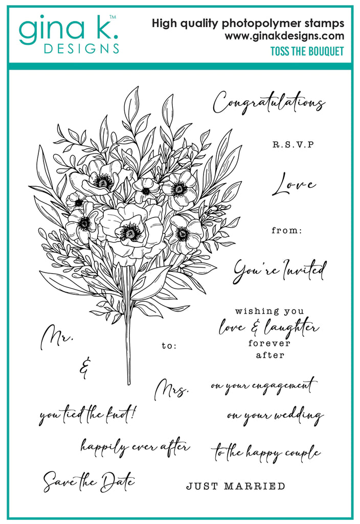Toss the Bouquet Stamp Set - RETIRING