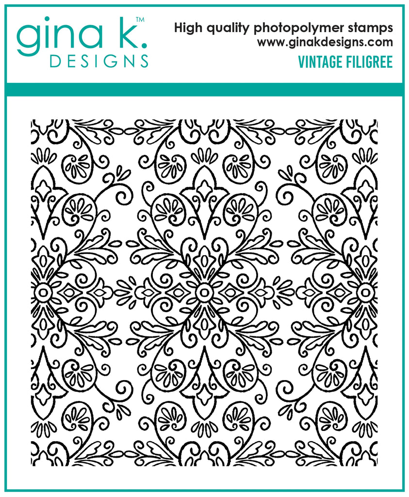 Vintage Filigree Background Stamp - RETIRING