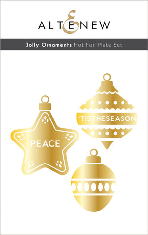 Jolly Ornaments Hot Foil Plate Set