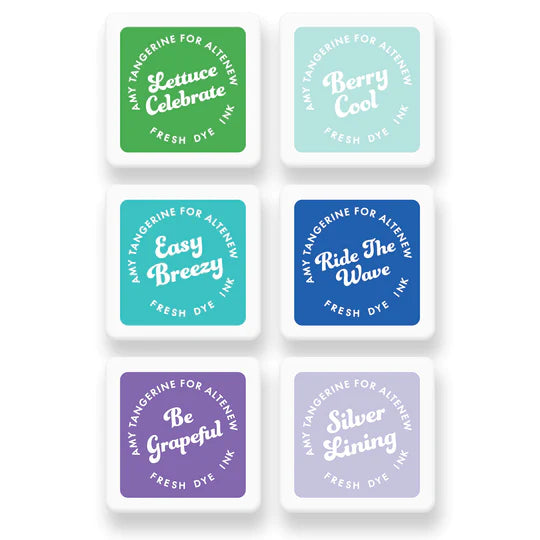 Ocean Dreams Fresh Dye Ink 6 Mini Cube Set