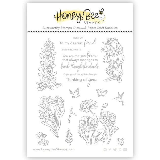 Bees & Bonnets 5x6 Stamp Set