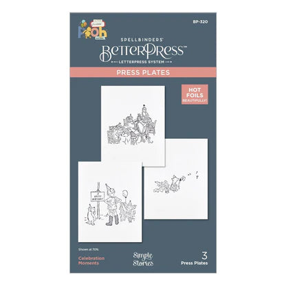 Celebration Moments Press Plates from the Say Cheese Classic Pooh Birthday Collection by Simple Stories