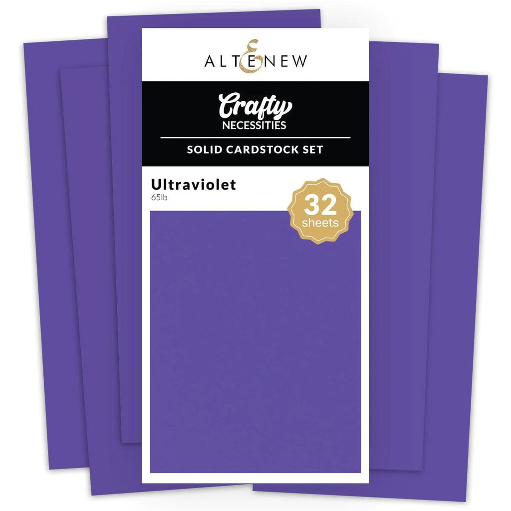 Ensemble de papier cartonné solide - Ultraviolet (32 feuilles/ensemble)