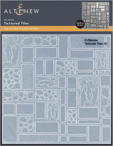 Textured Tiles 3D Embossing Folder