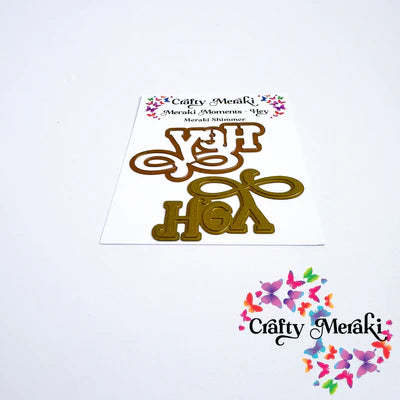 Meraki Moments Hey Hot Foil Plate et Die Combo
