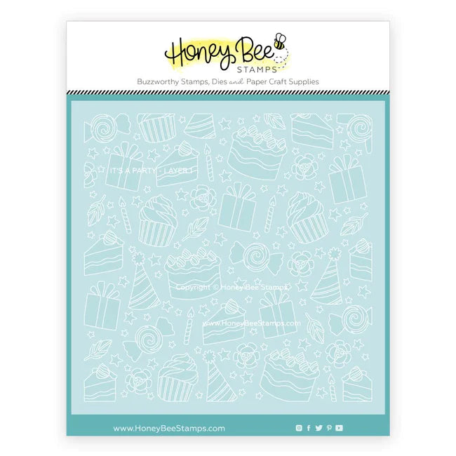 It's A Party - Set of 6 Coordinating Stencils