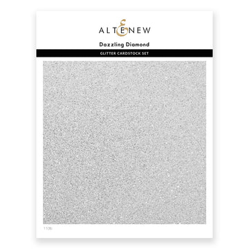 Lot de papier cartonné pailleté – Diamants éblouissants (8,5 x 11, 8 feuilles)