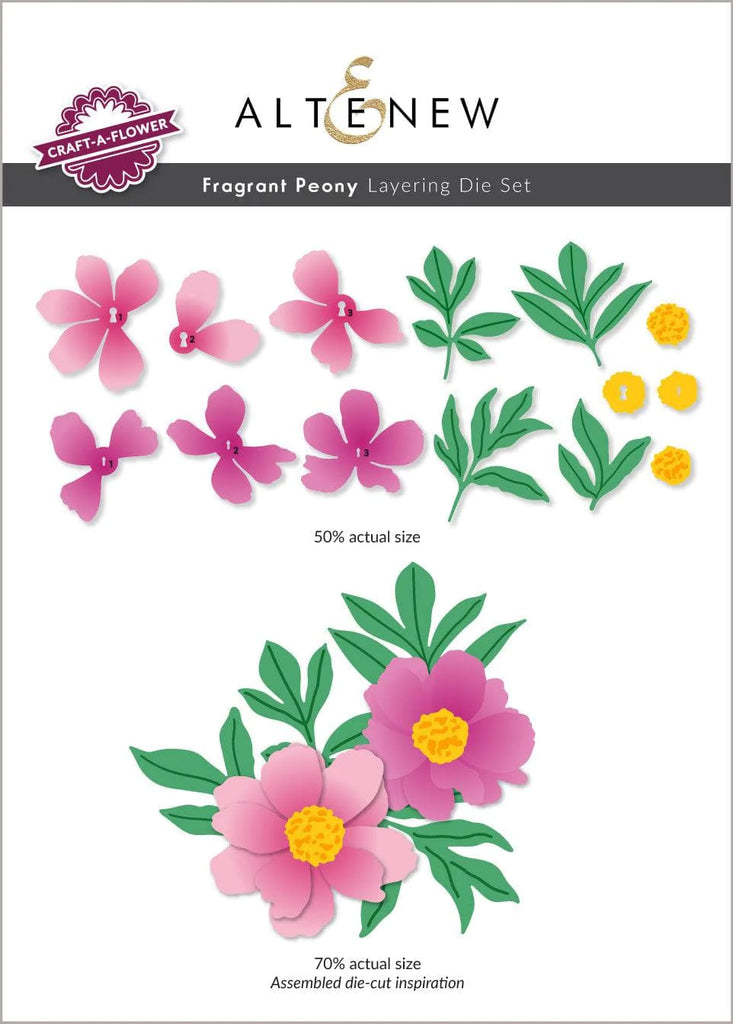 Craft-A-Flower : Ensemble de matrices de superposition de pivoines parfumées