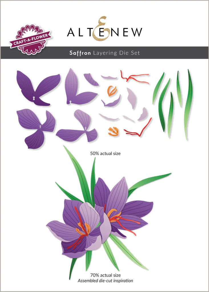 Craft-A-Flower : Ensemble de matrices de superposition de safran