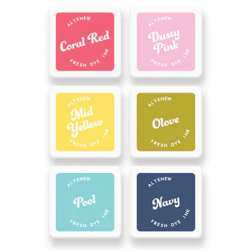 Deco Garden Fresh Dye Ink 6 Mini Cube Set