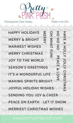 Sentiment Strips - Christmas Stamp