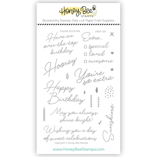 You're So Extra 4x6 Stamp Set