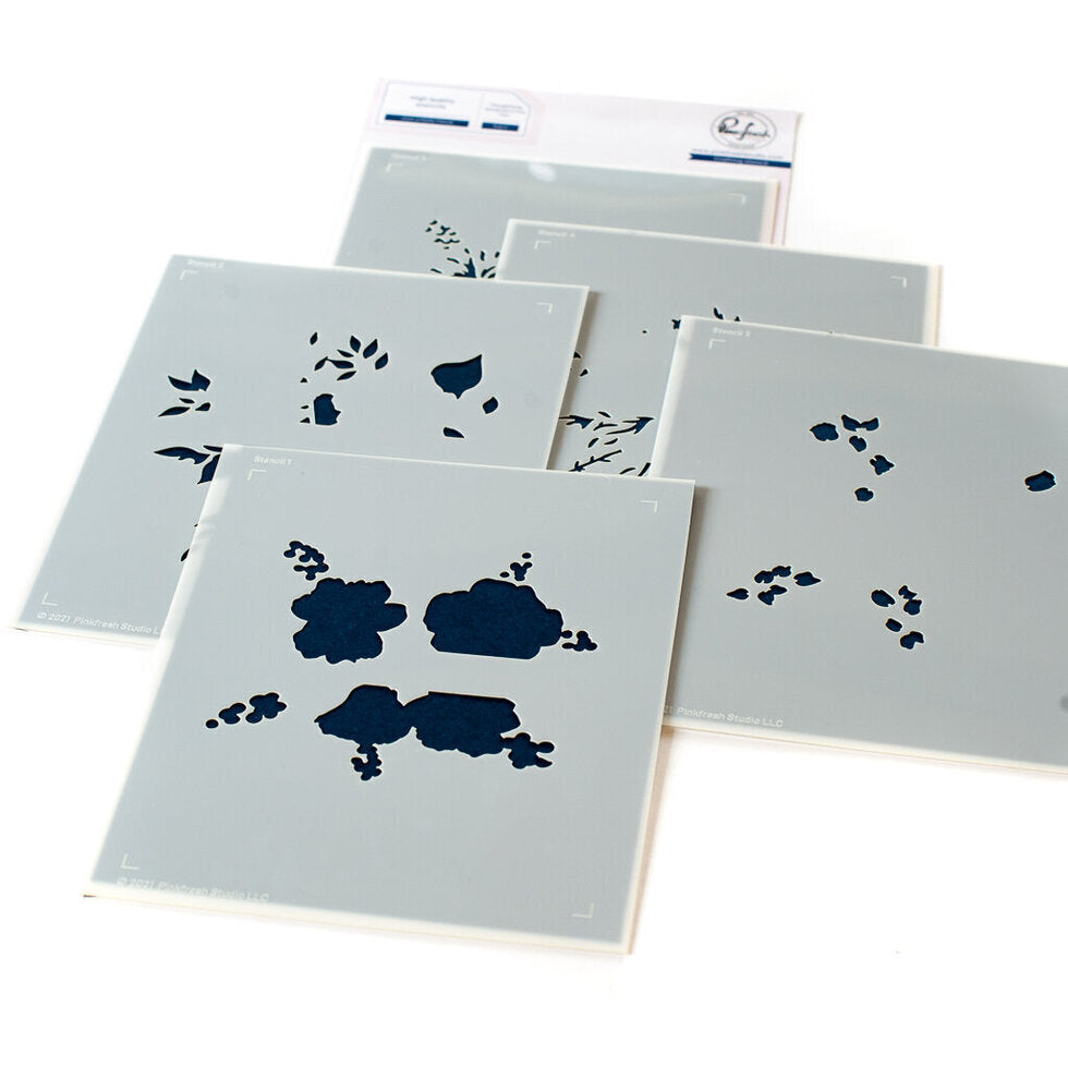 Just A Hello Floral Layering Stencil - RETIRING