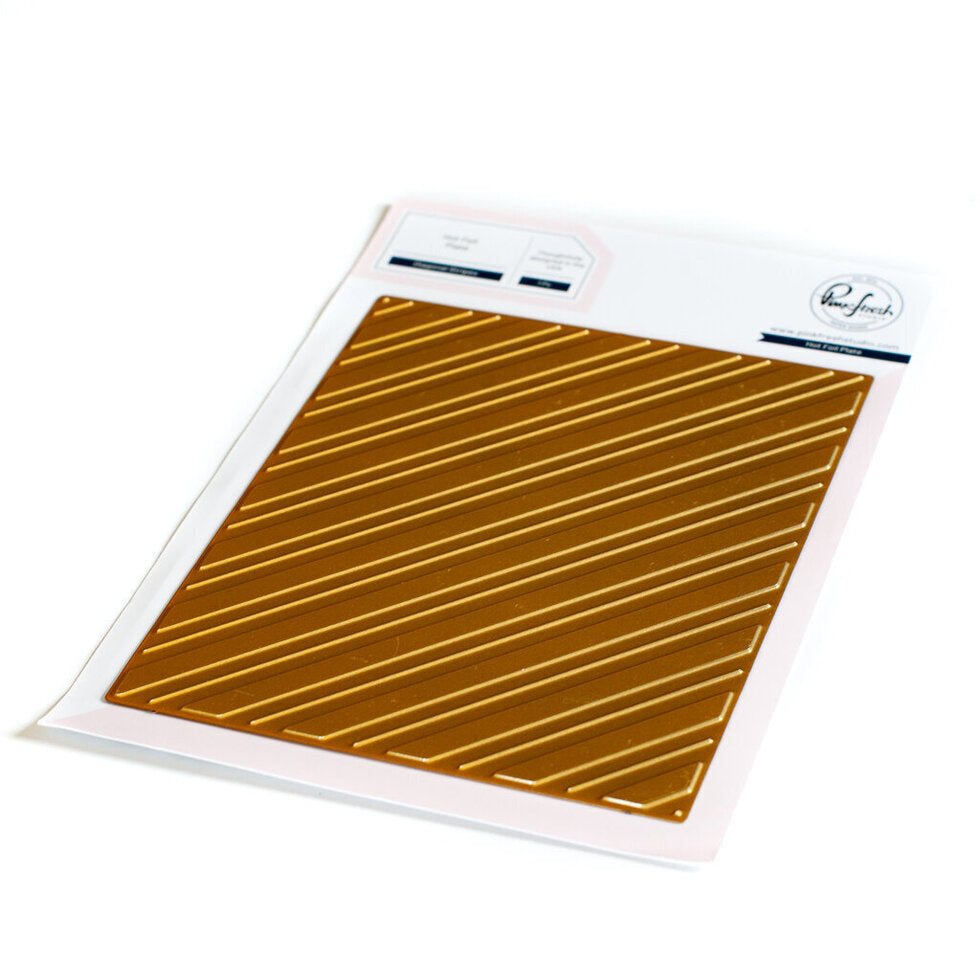 Plaque de dorure à chaud Diagonal Stripes