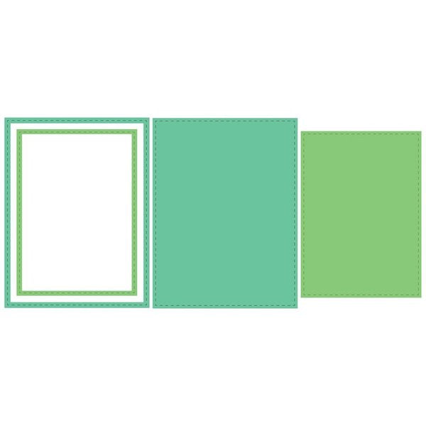 Essentiels : jeu de matrices de rectangles cousus