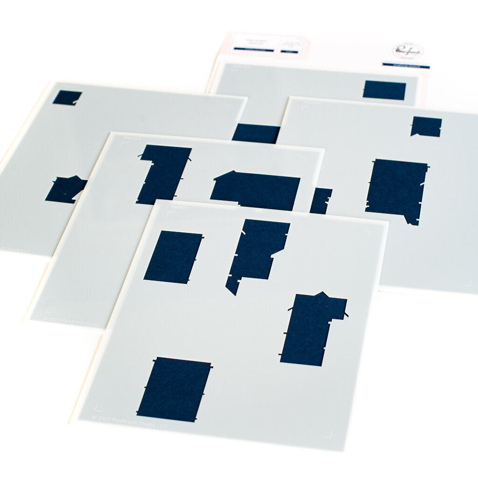 Holiday City View stencils - RETIRING