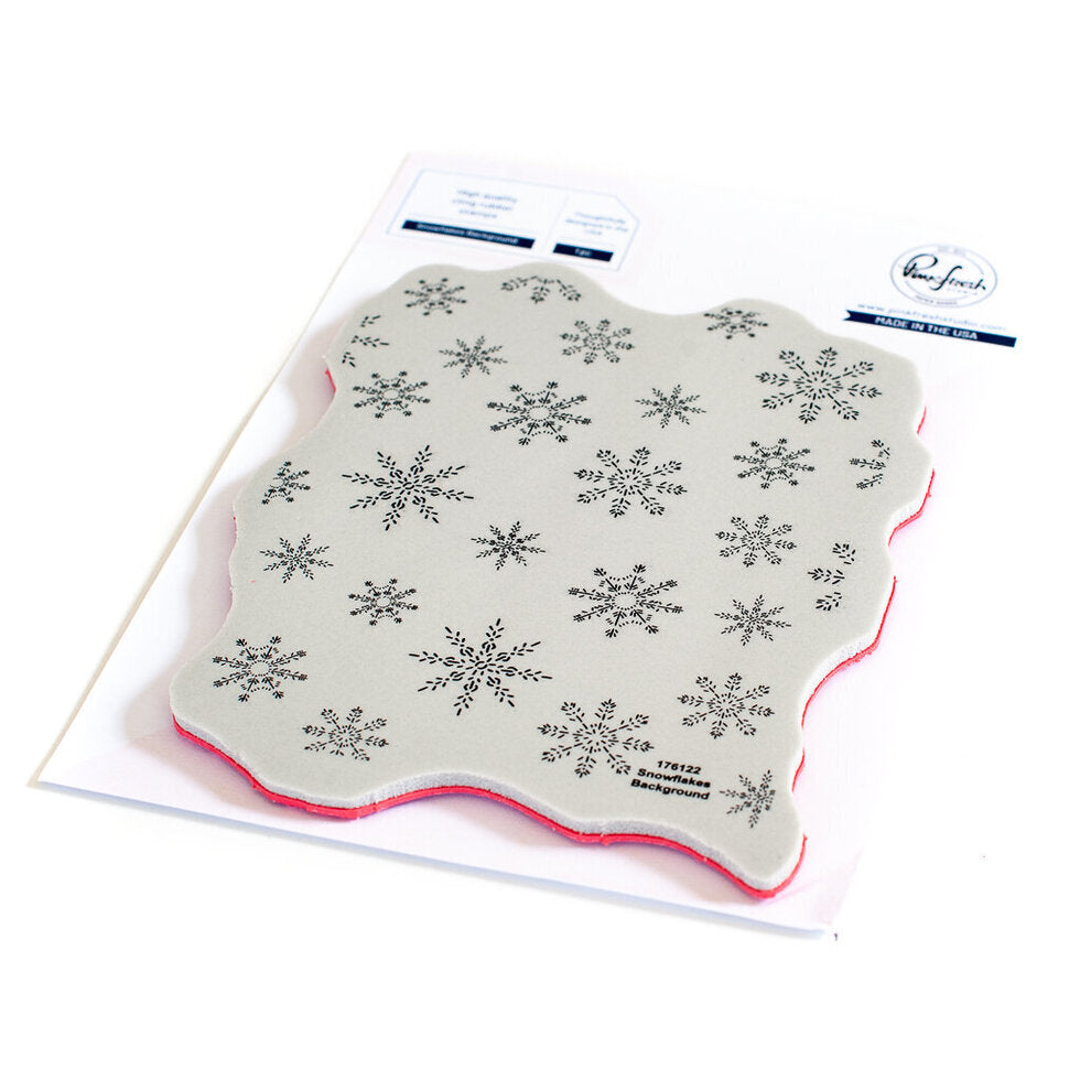 Timbre de fond de flocons de neige