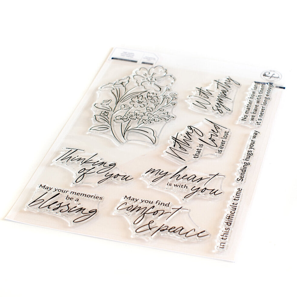 With Sympathy stamp