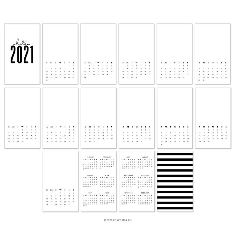 2021 Calendar (Pre-Printed)*