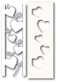 Curvy Heart Side Strips and Stencil Craft Die