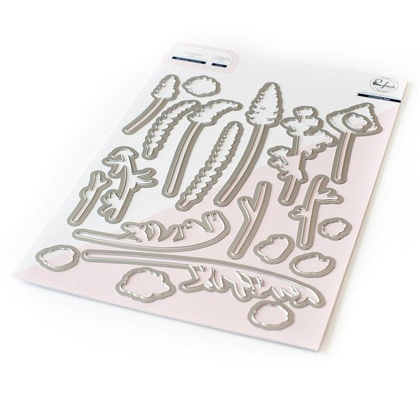 ensemble de matrices de croquis de fleurs sauvages