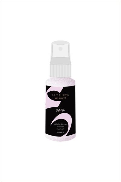 Spray d'encre scintillant métallisé doux lilas
