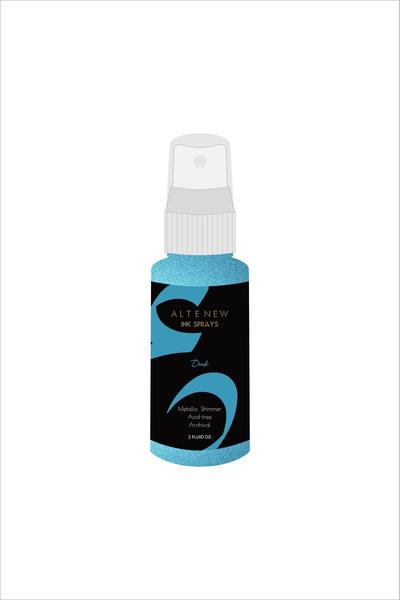 Spray d'encre scintillant métallisé Dusk