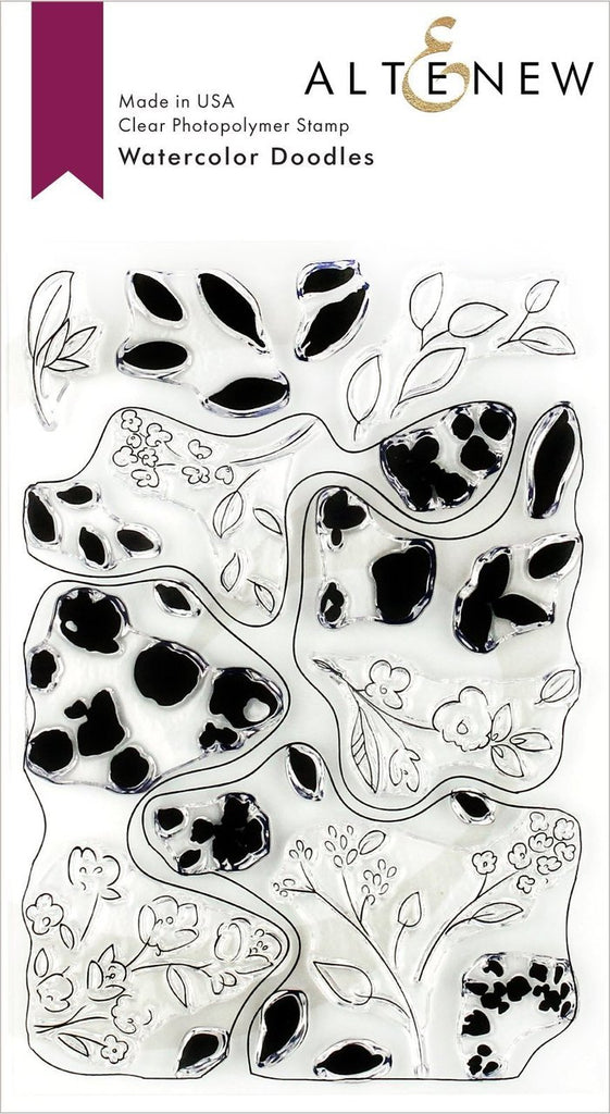 Ensemble de tampons aquarelle Doodles